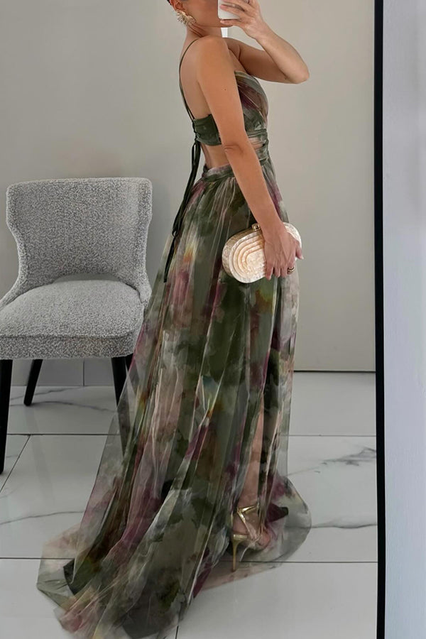Vestido maxi floral Giselle