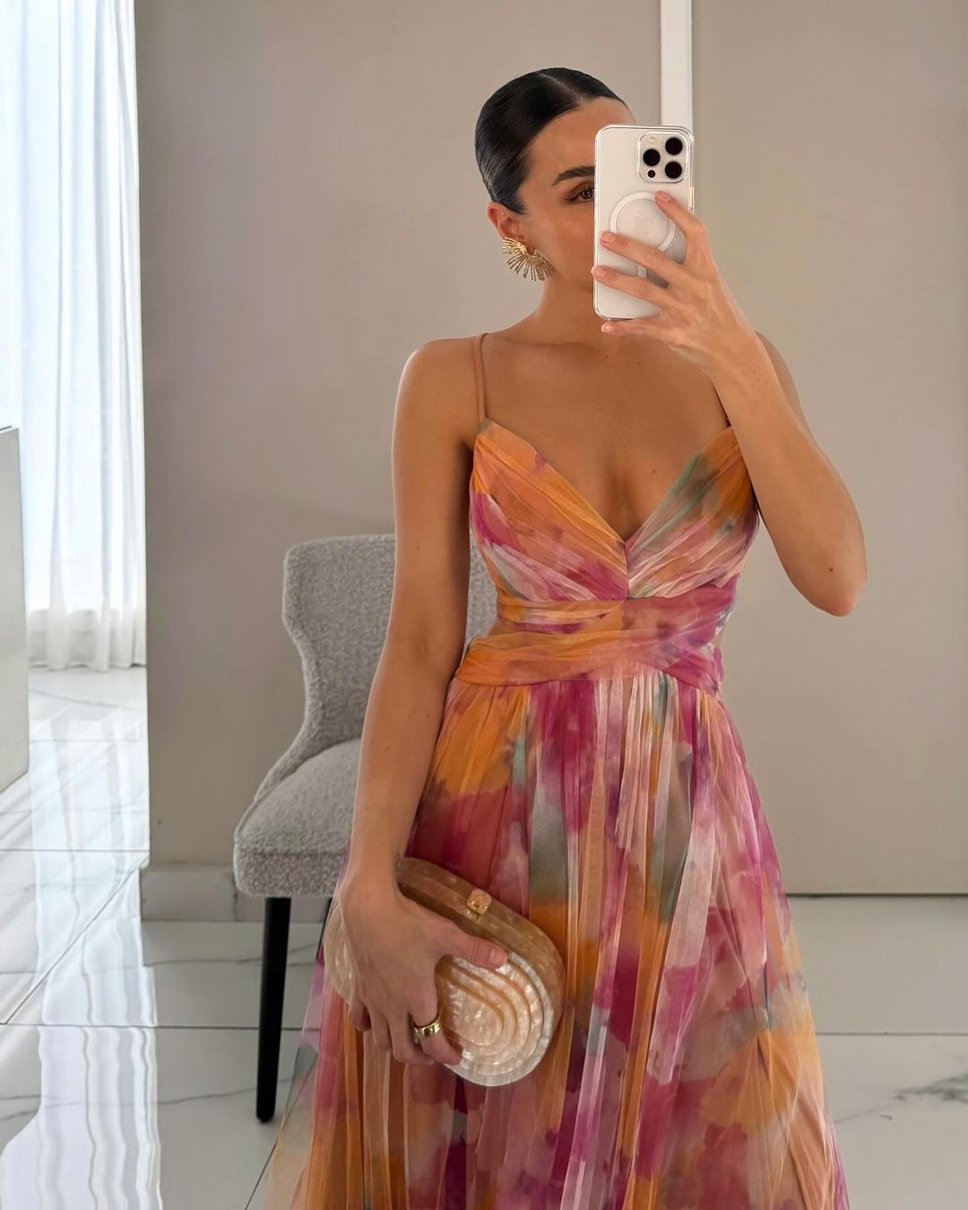 Vestido maxi floral Giselle