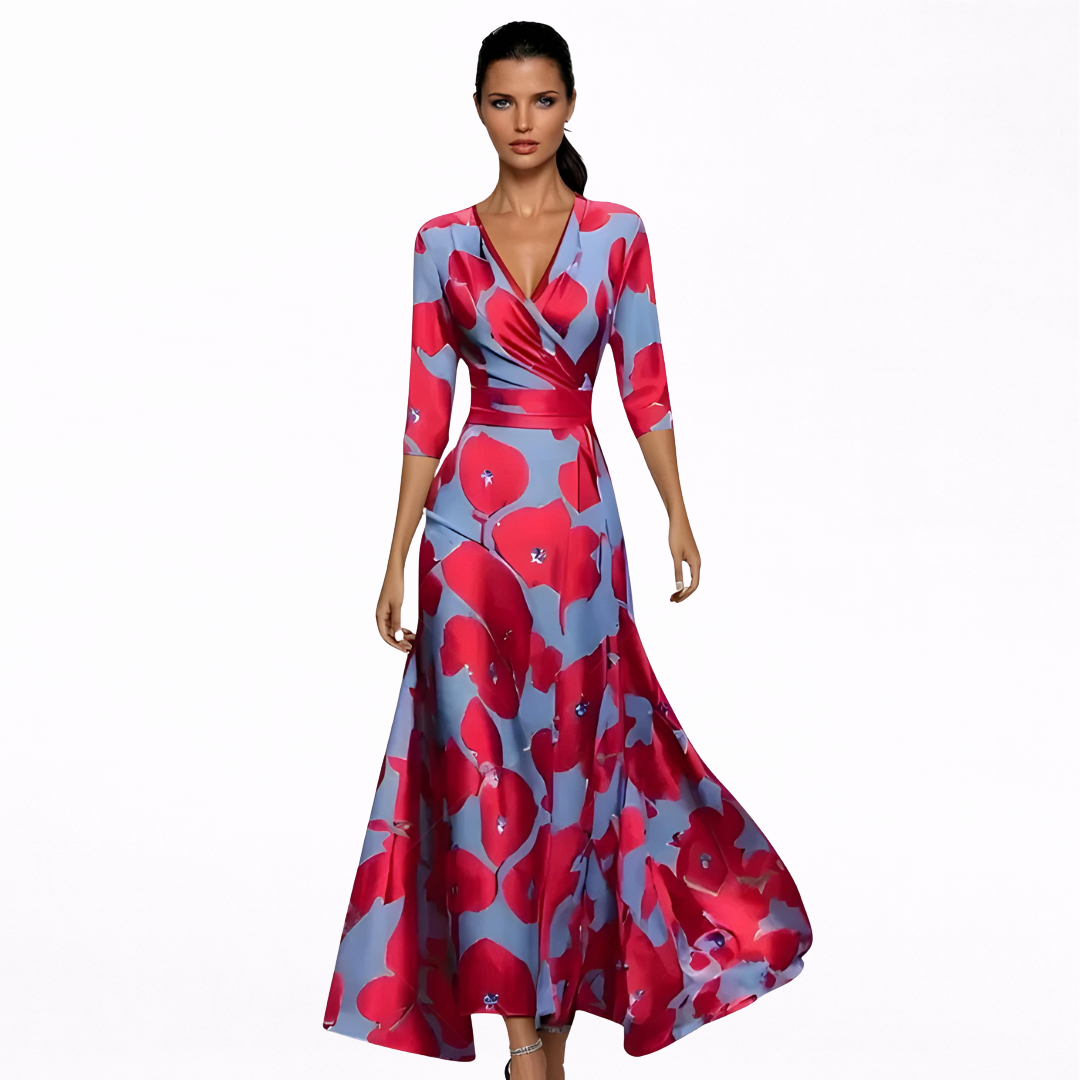 Vestido maxi floral Emilia