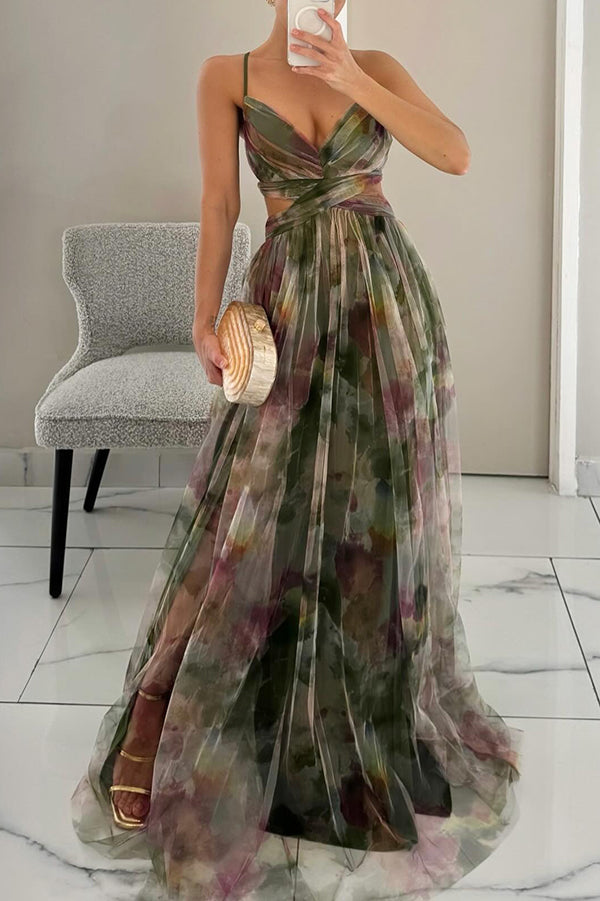 Vestido maxi floral Giselle
