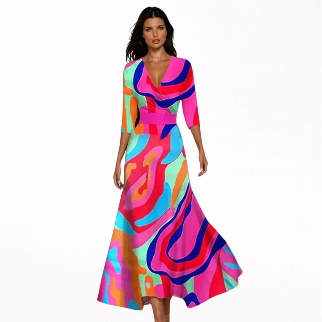 Vestido maxi floral Emilia