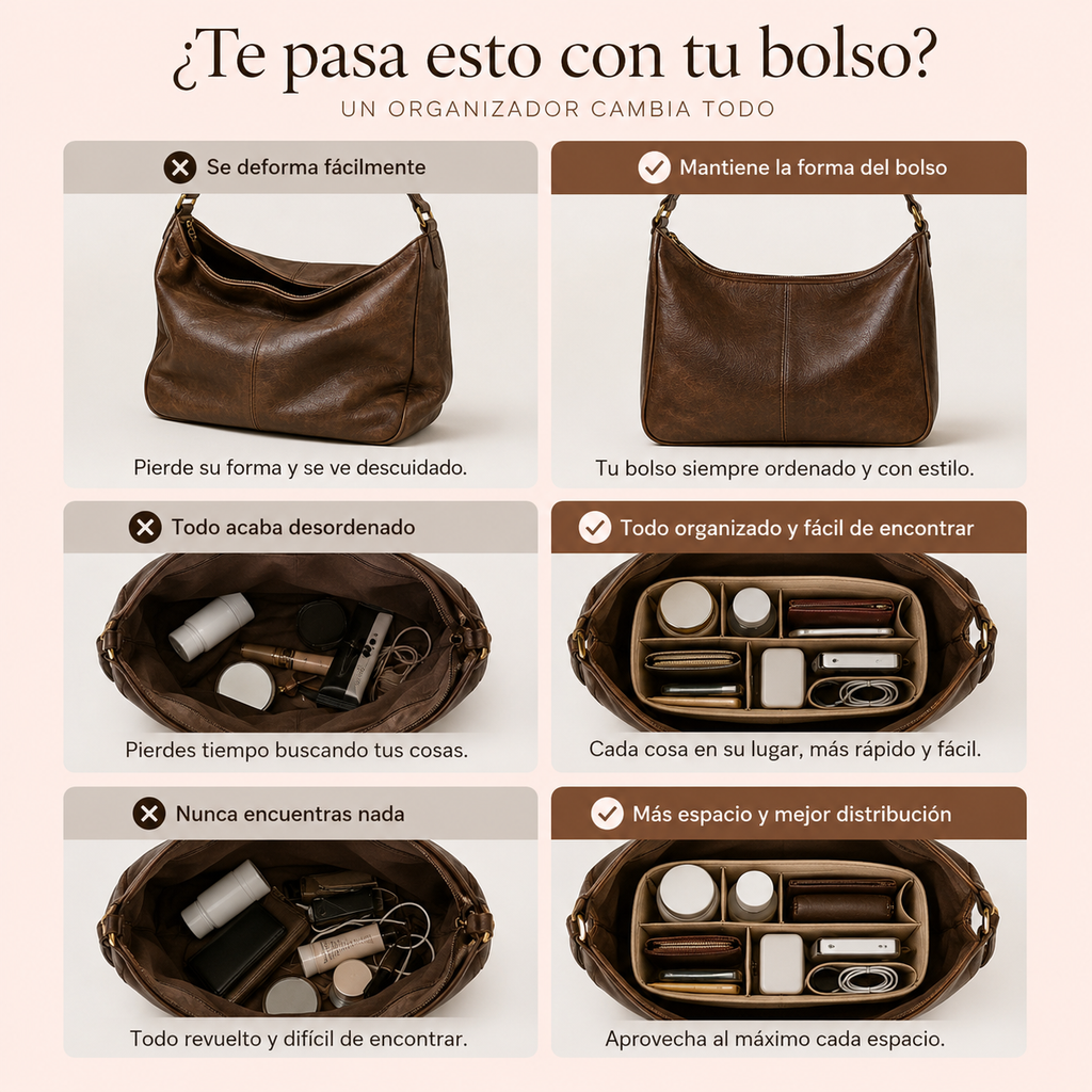 Organizador interior de bolso