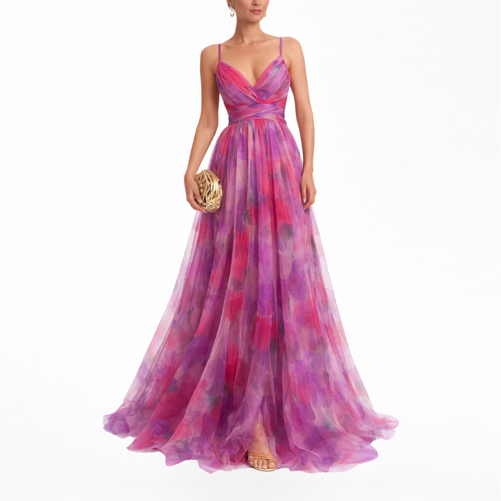 Vestido maxi floral Giselle