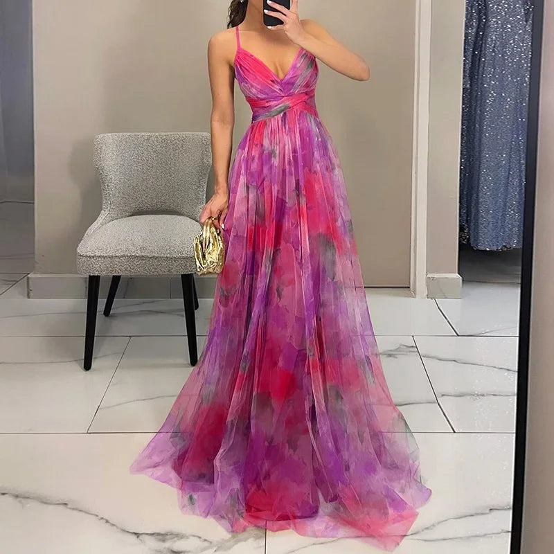 Vestido maxi floral Giselle