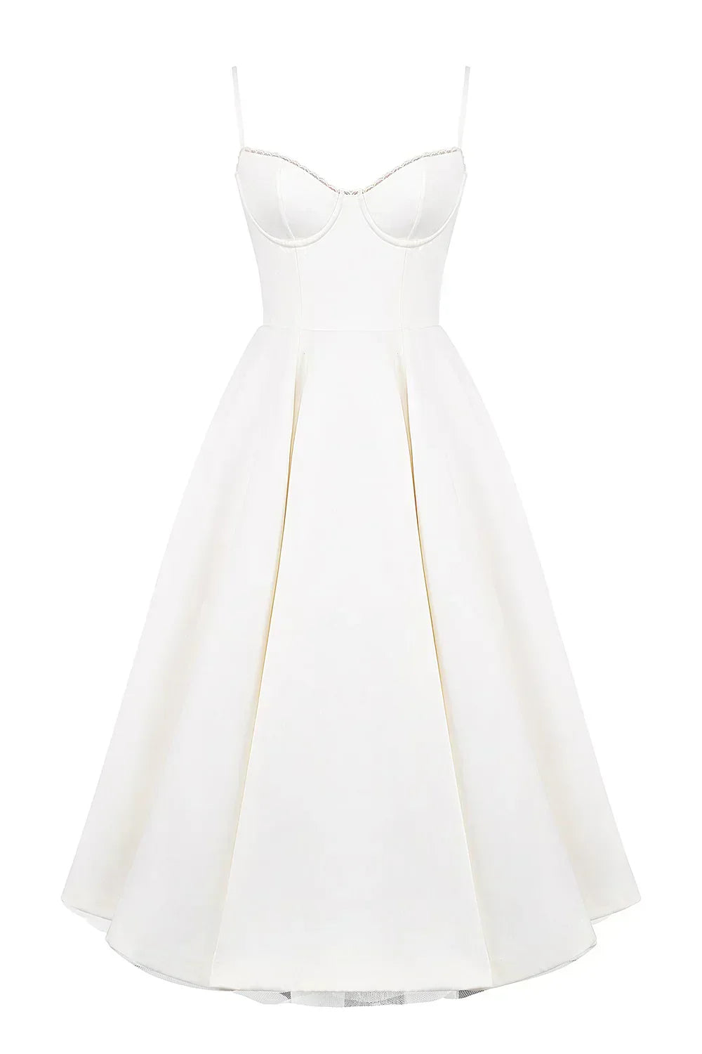 Vestido midi satinado Arielle
