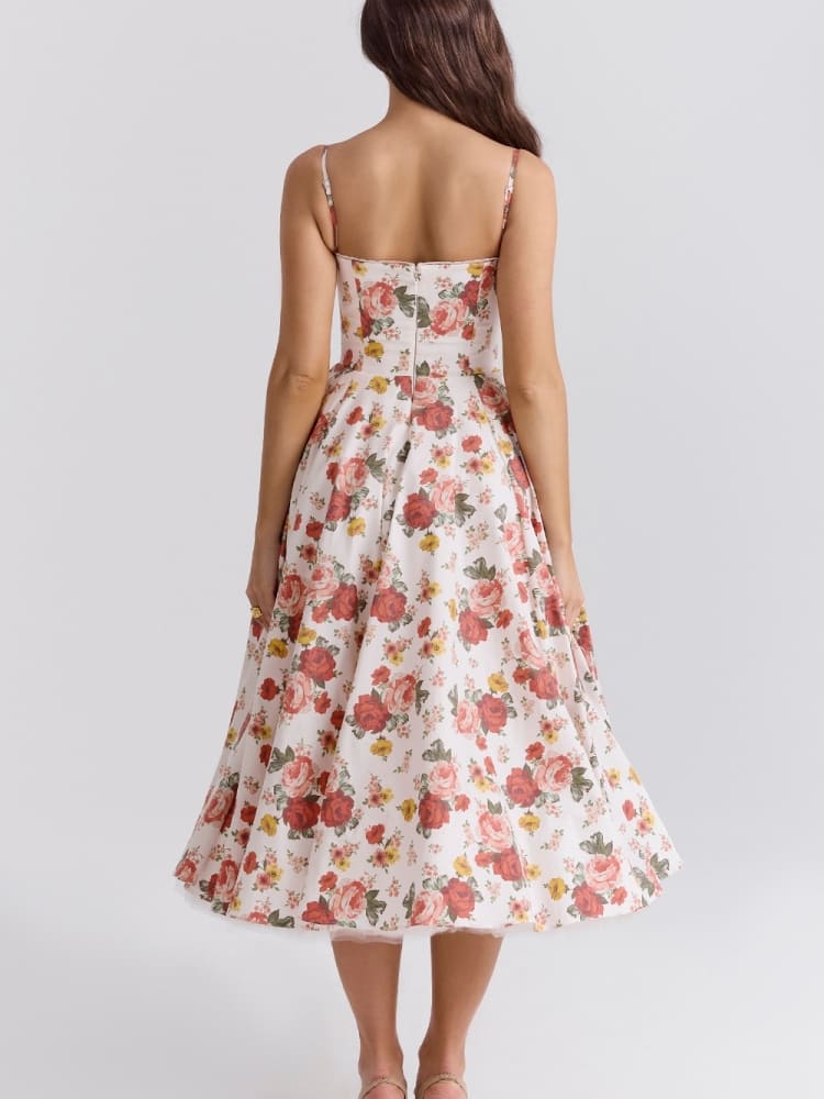 Vestido midi satinado Arielle